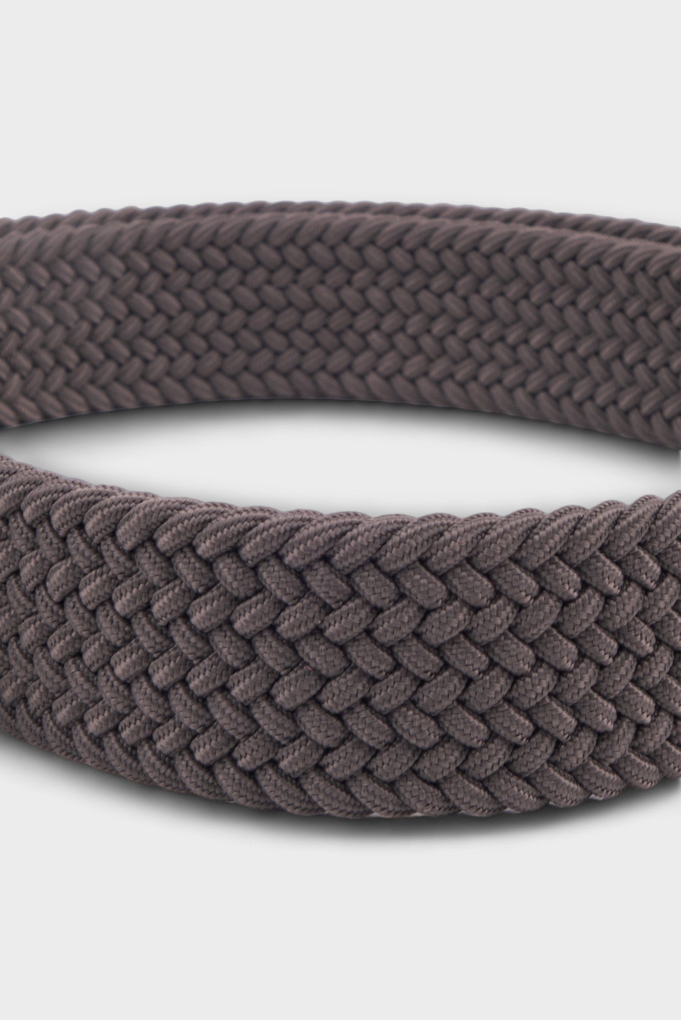 BELTS ACCESSORIES DARK GRAY BRAIDED