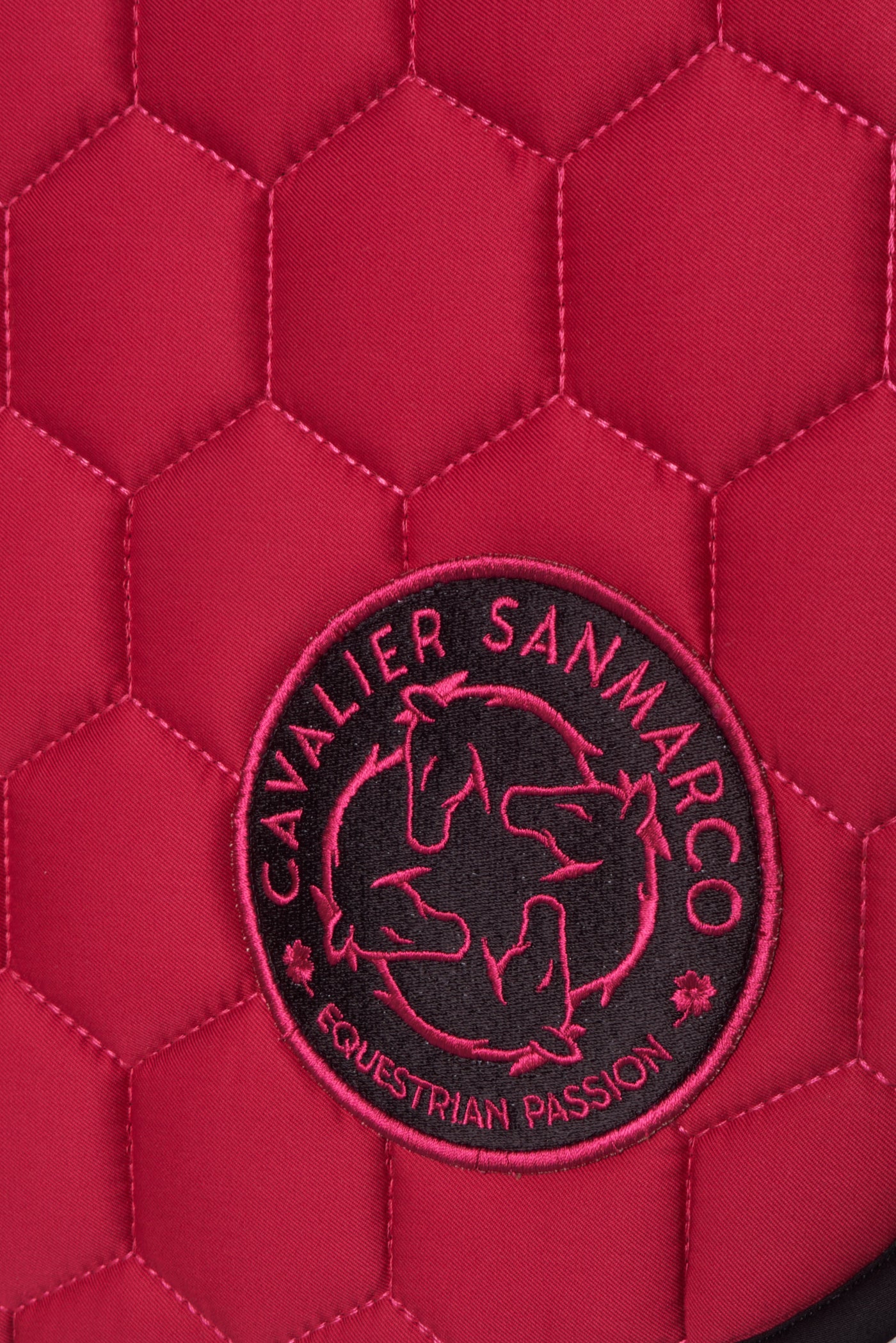 PARIS-P PONY SADDLE PAD HONEYCOMB FUCHSIA SATIN