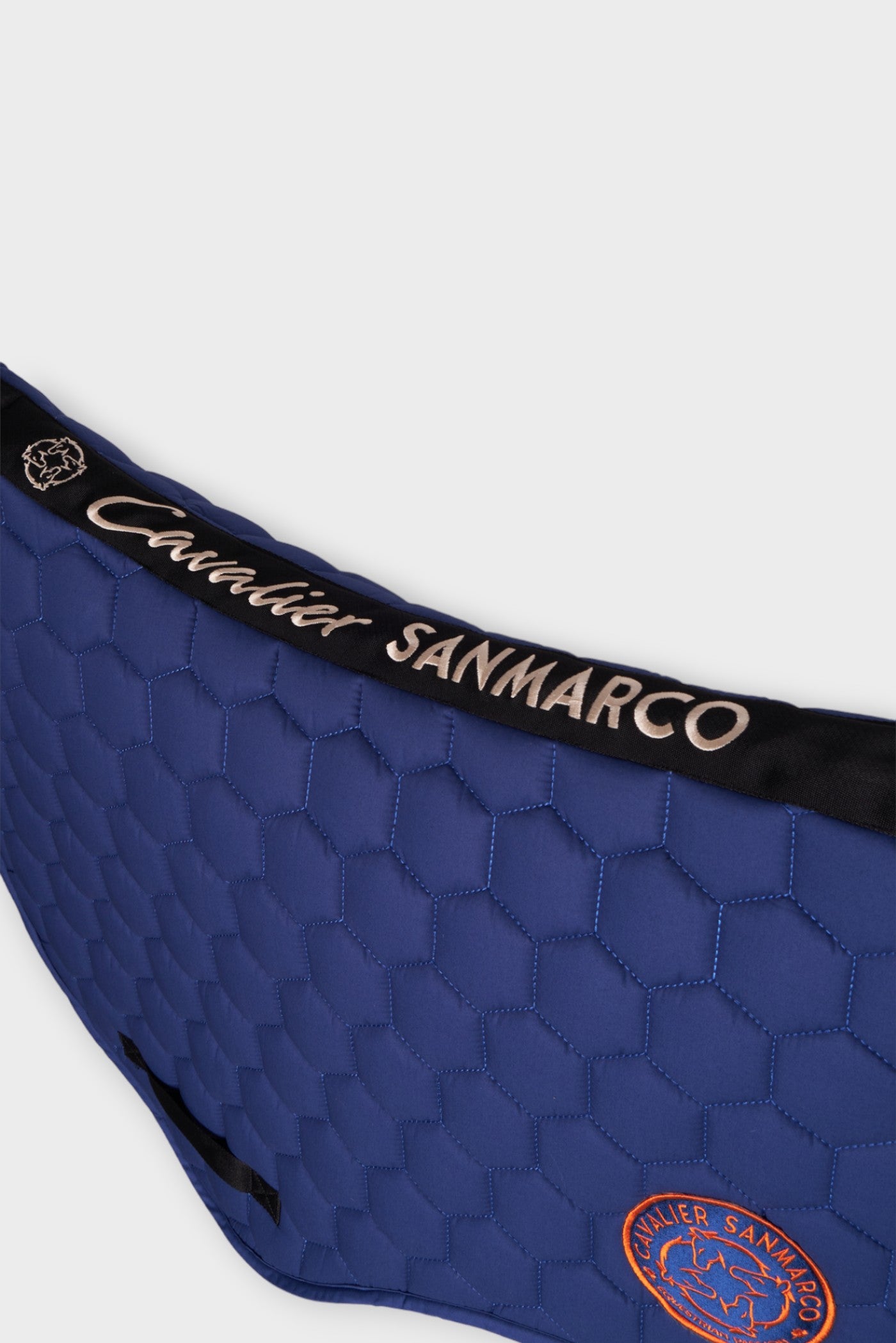 PARIS-P PONY SADDLE PAD HONEYCOMB ELECTRIC BLUE SATIN