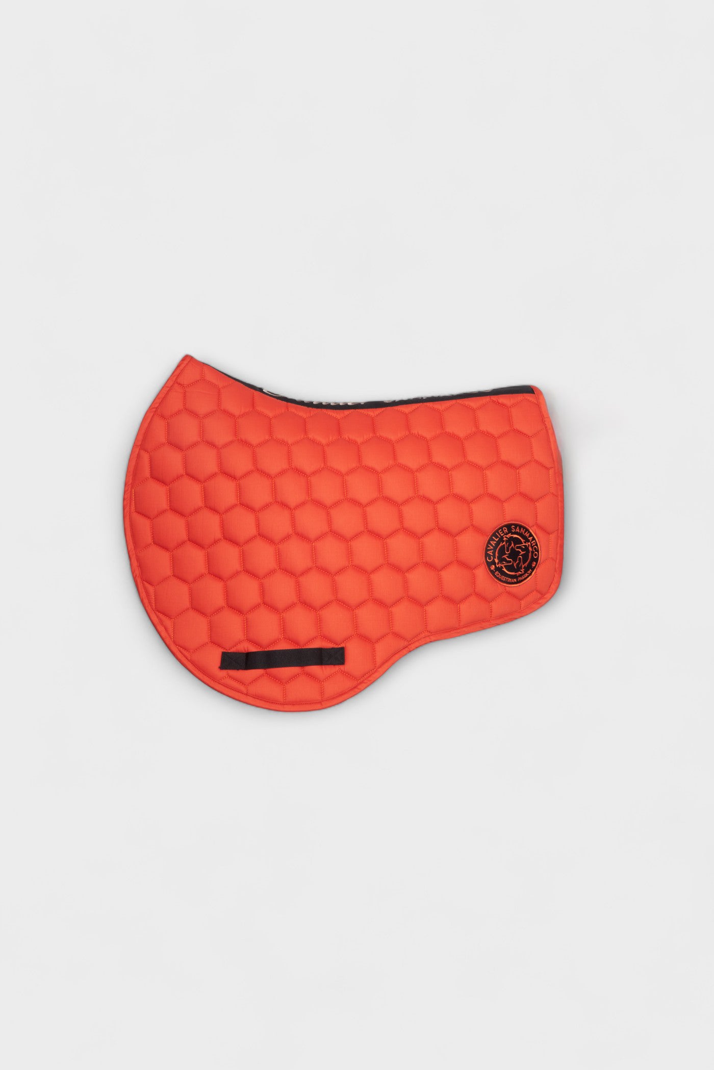 PARIS-P PONY SADDLE PAD HONEYCOMB ORANGE SATIN