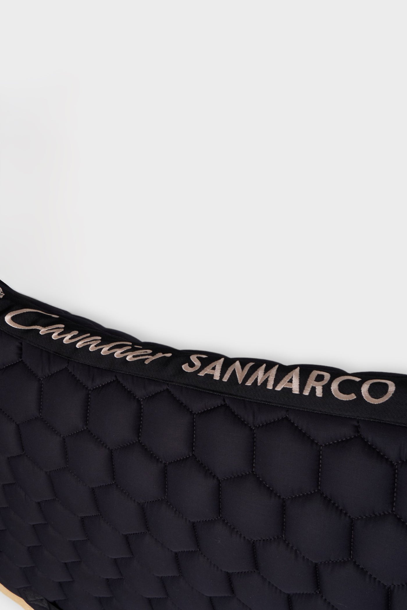 PARIS-P PONY SADDLE PAD HONEYCOMB BLACK SATIN
