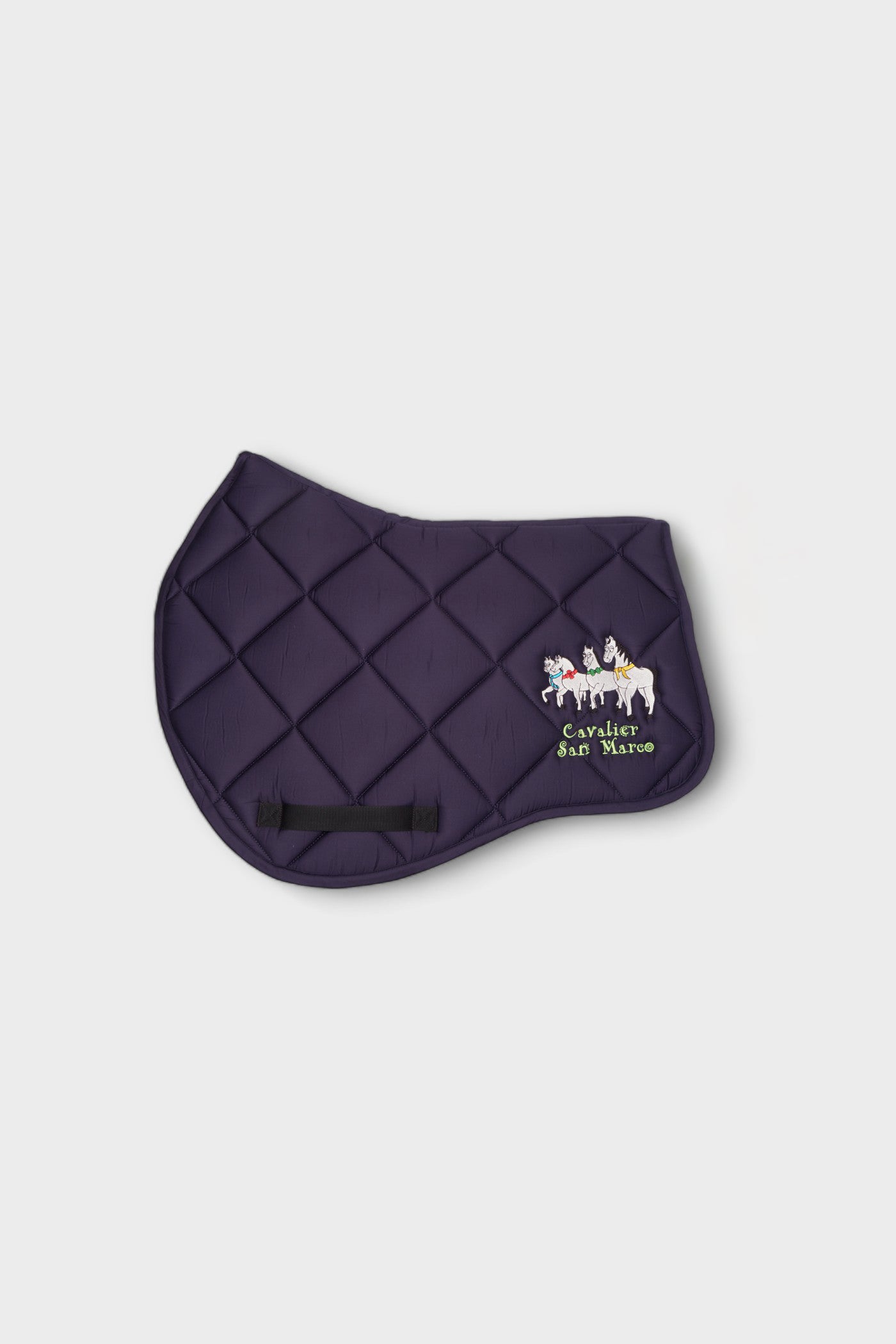 LONDON-P PONY SADDLE PAD DIAMOND NAVY SATIN