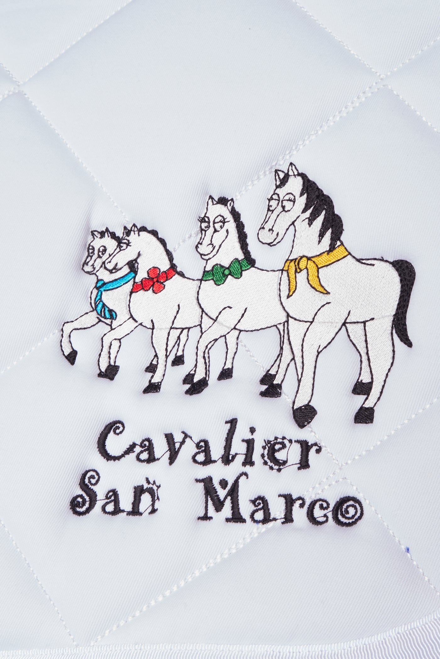 LONDON-P PONY SADDLE PAD DIAMOND WHITE TWILL