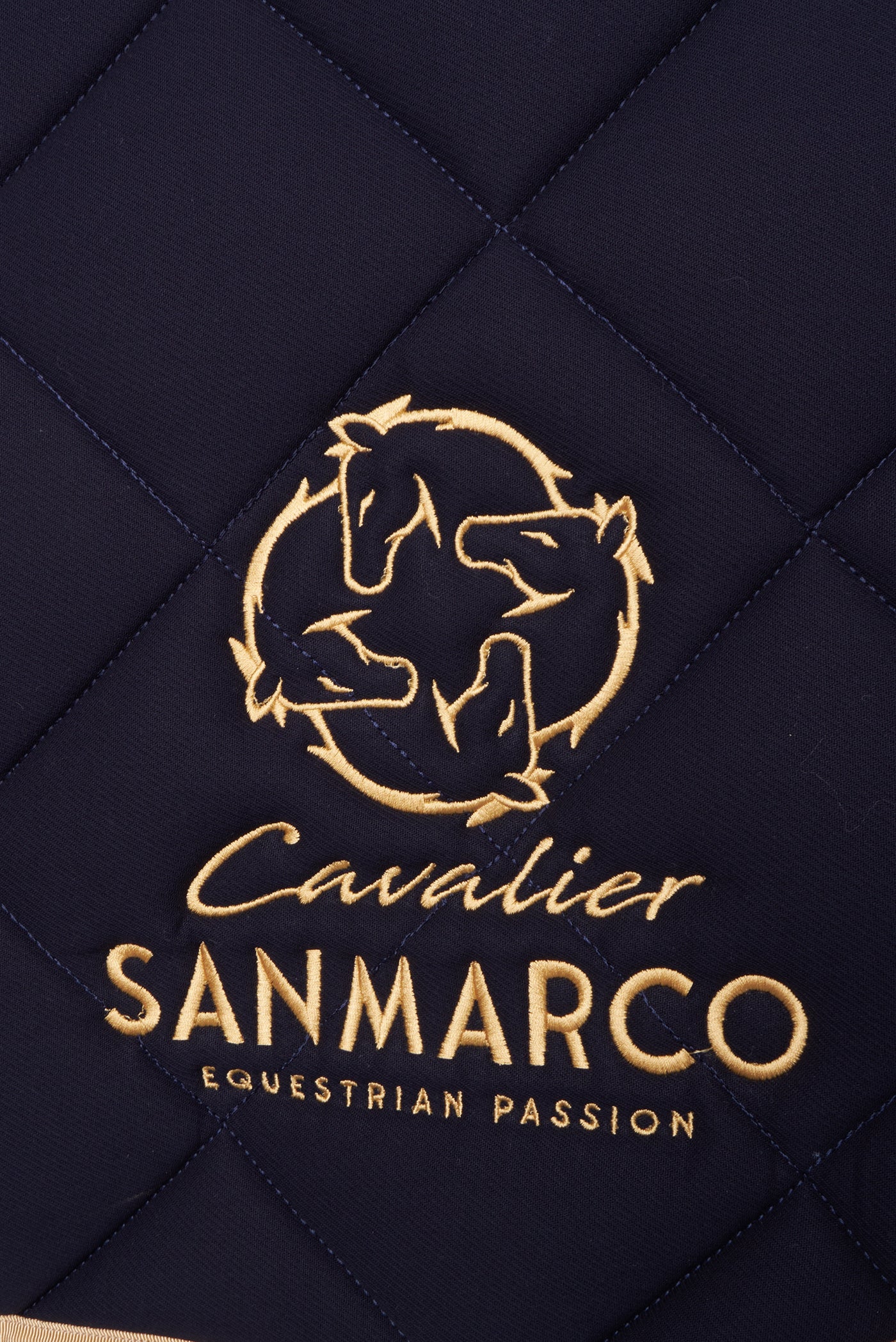LONDON SADDLE PAD DIAMOND NAVY TWILL