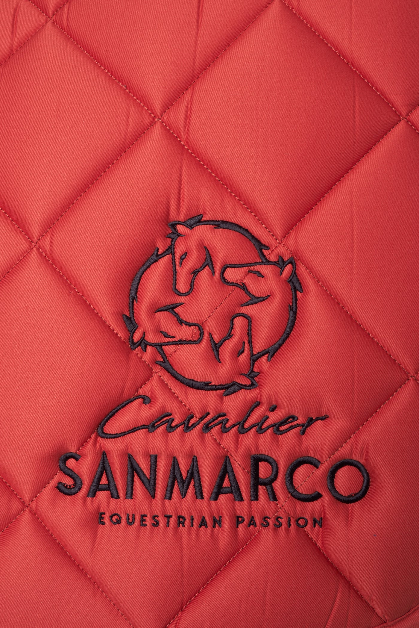 LONDON SADDLE PAD DIAMOND DARK ORANGE TWILL