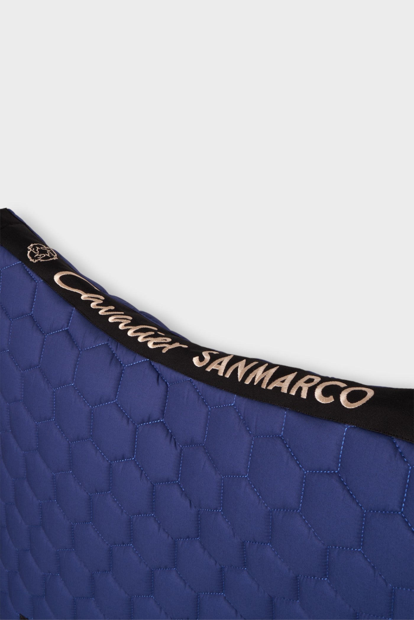 PARIS SADDLE PAD HONEYCOMB ELECTRIC BLUE SATIN