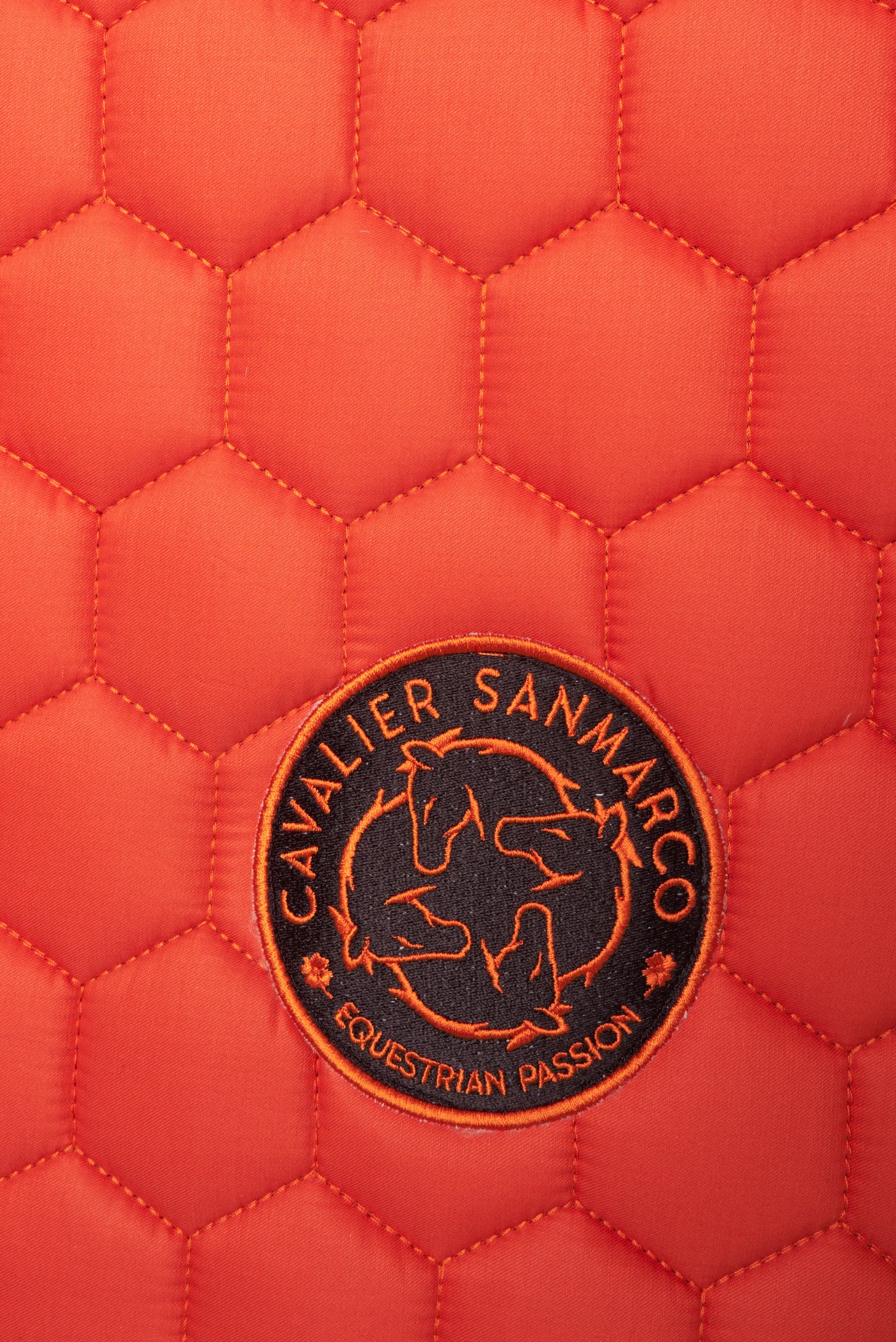 PARIS SADDLE PAD HONEYCOMB ORANGE TWILL