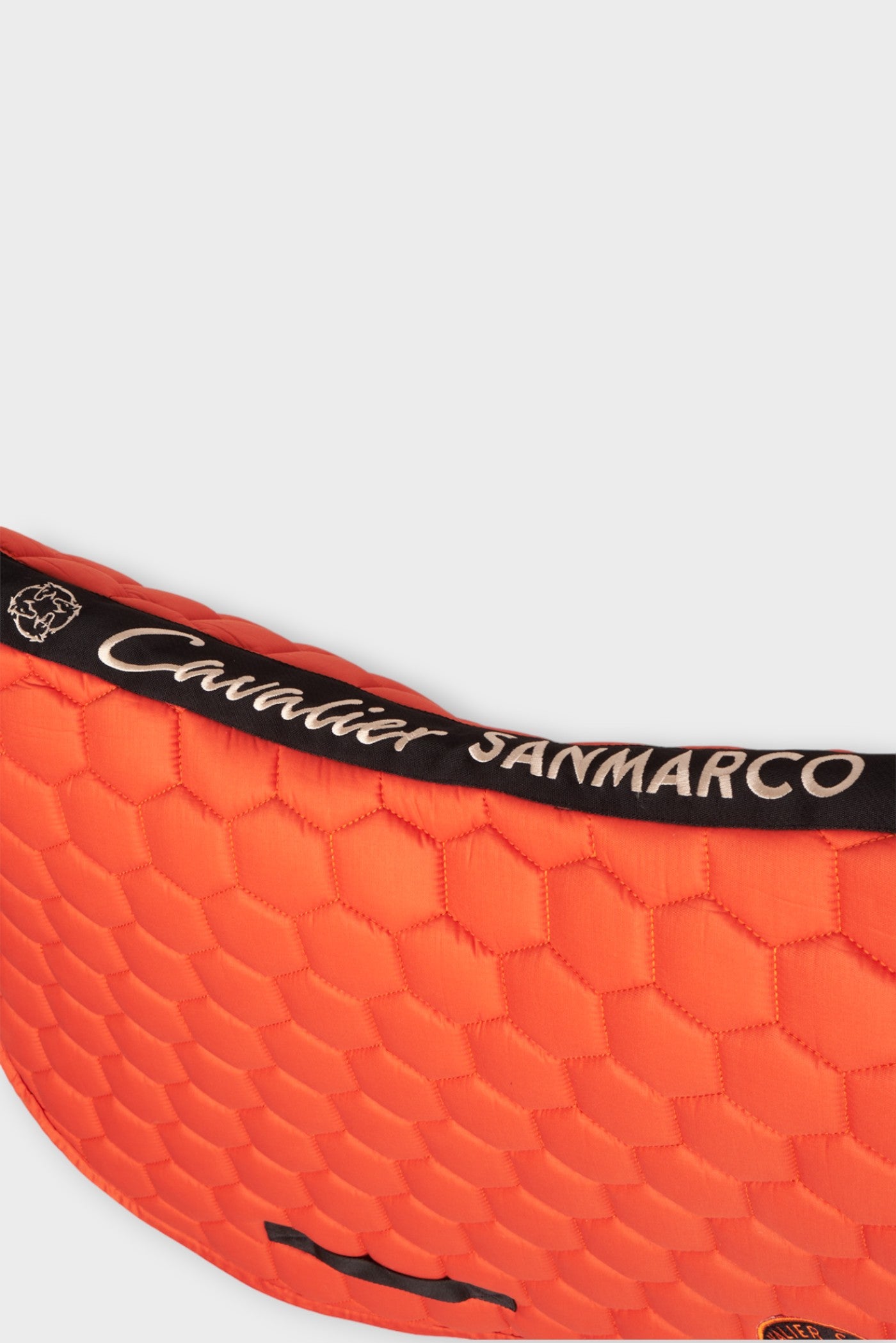 PARIS SADDLE PAD HONEYCOMB ORANGE TWILL