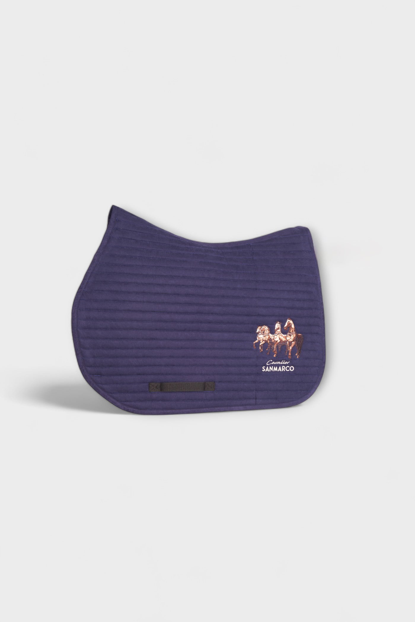 MANCHESTER SADDLE PAD ROWS NAVY SUEDE