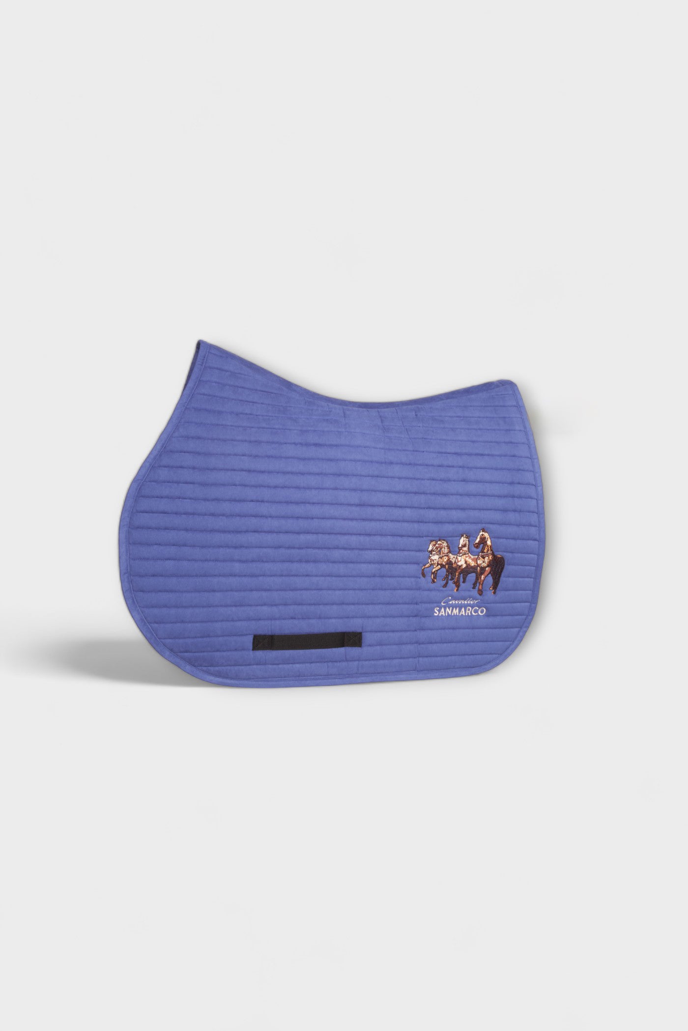MANCHESTER SADDLE PAD ROWS ROYAL BLUE SUEDE