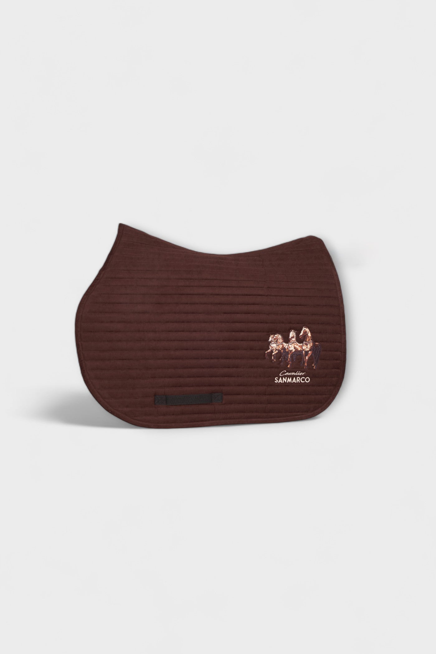 MANCHESTER SADDLE PAD ROWS CHOCOLATE SUEDE