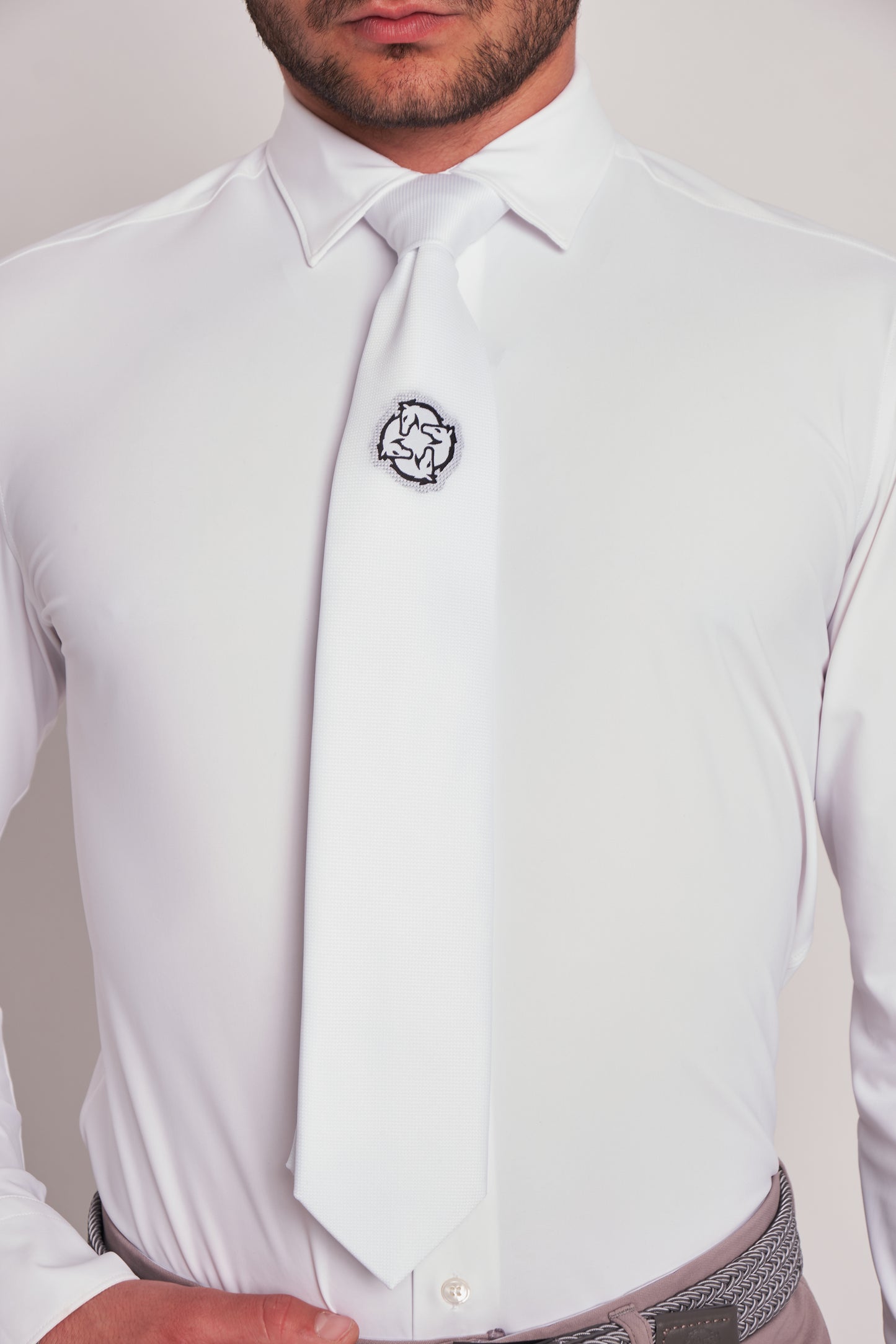COMPETITION SHIRTS L/S RIDER WHITE SUPREME