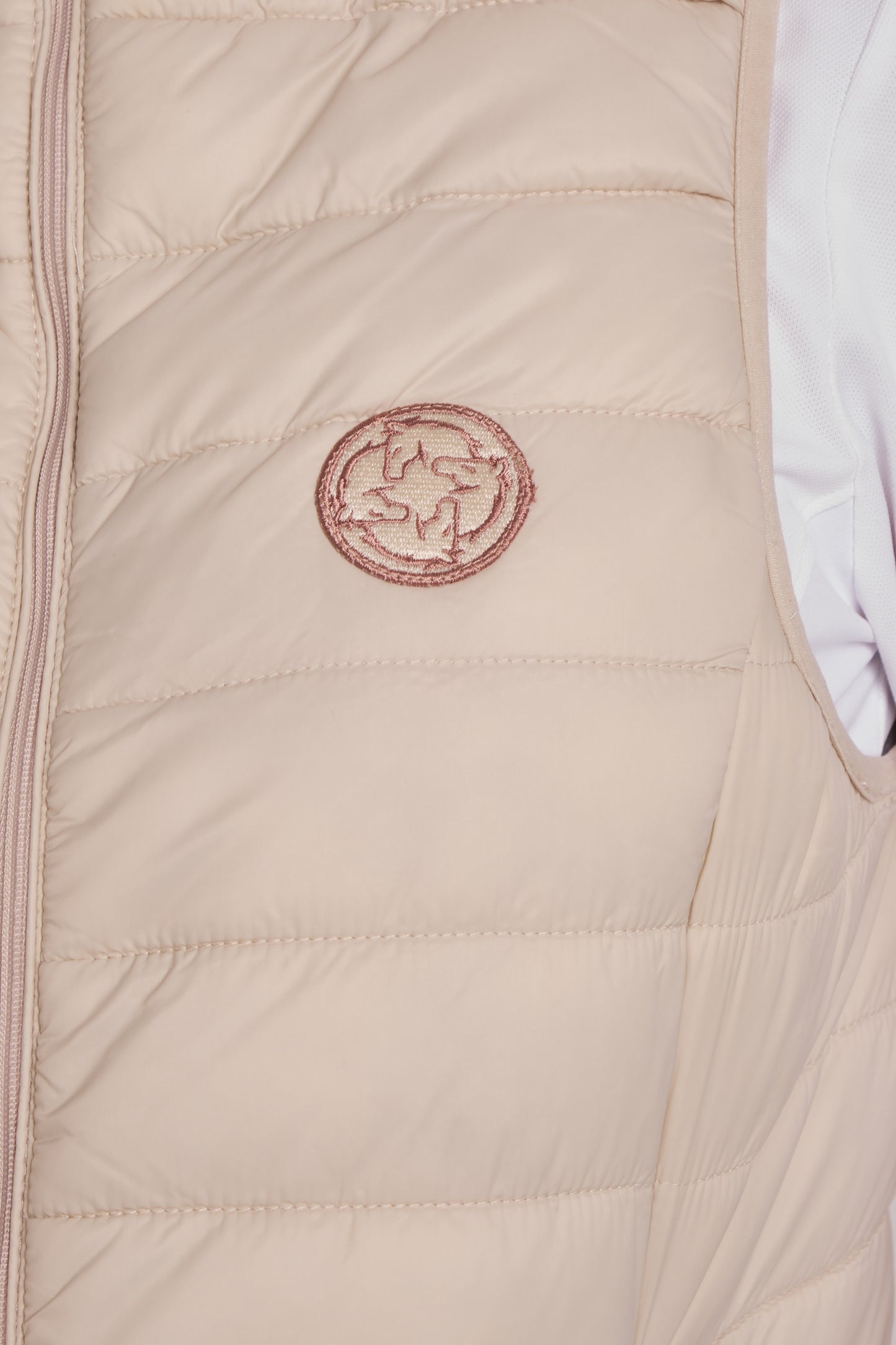 PUFFER VESTS RIDER CREAM NYLON