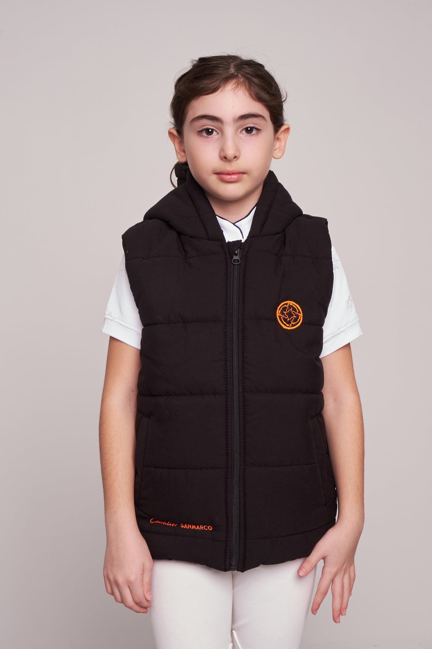 PUFFER VESTS RIDER BLACK NYLON