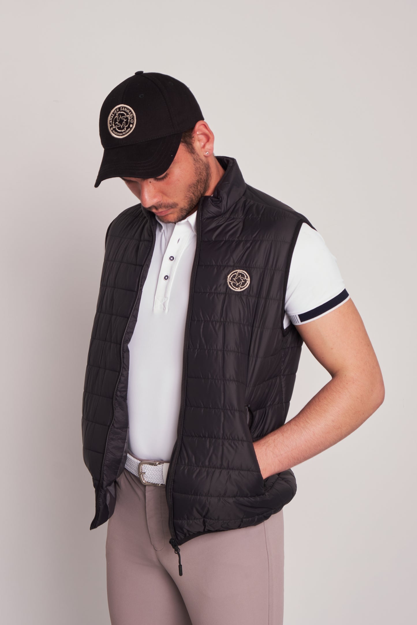 PUFFER VESTS RIDER BLACK NYLON