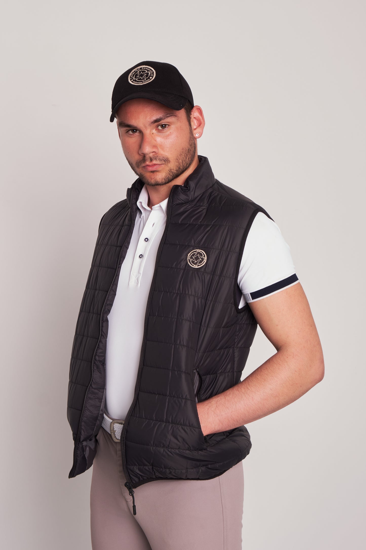 PUFFER VESTS RIDER BLACK NYLON