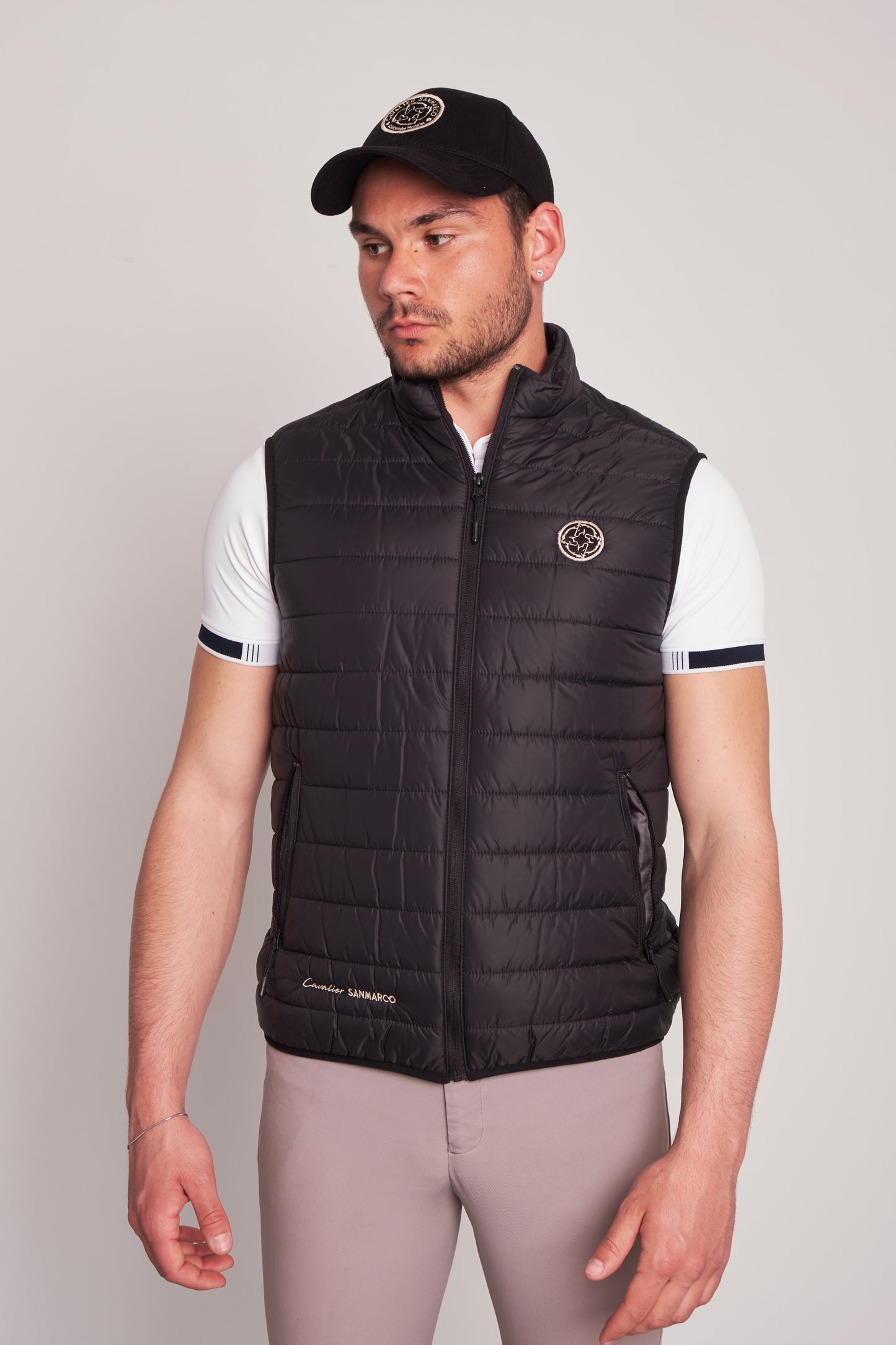 PUFFER VESTS RIDER BLACK NYLON