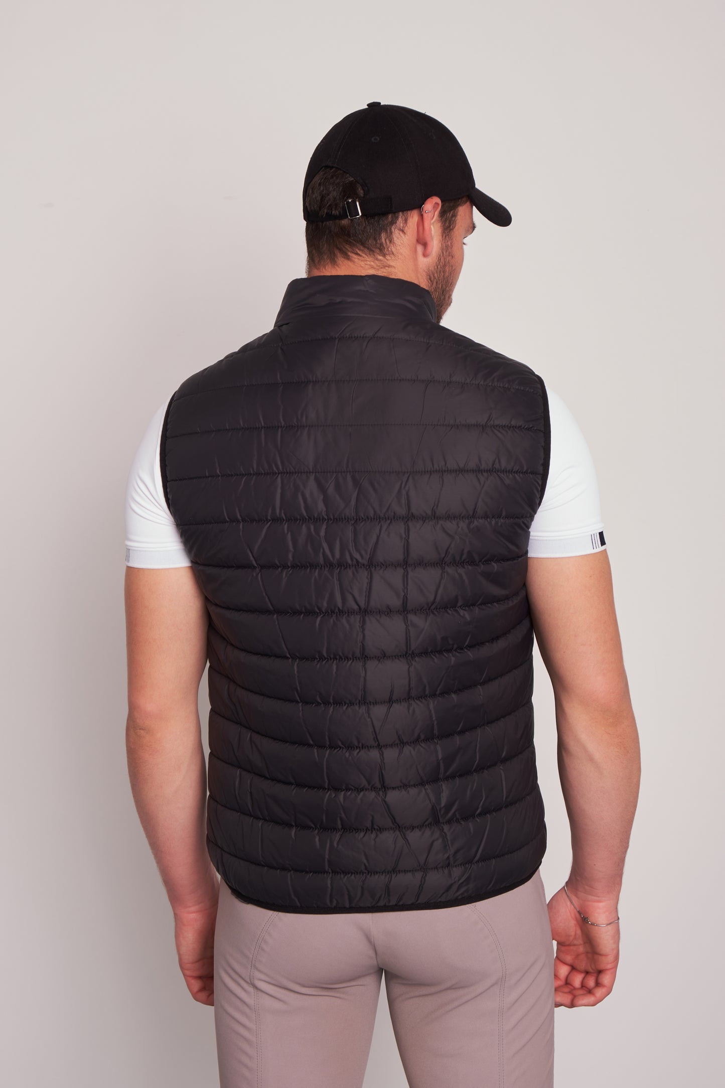 PUFFER VESTS RIDER BLACK NYLON