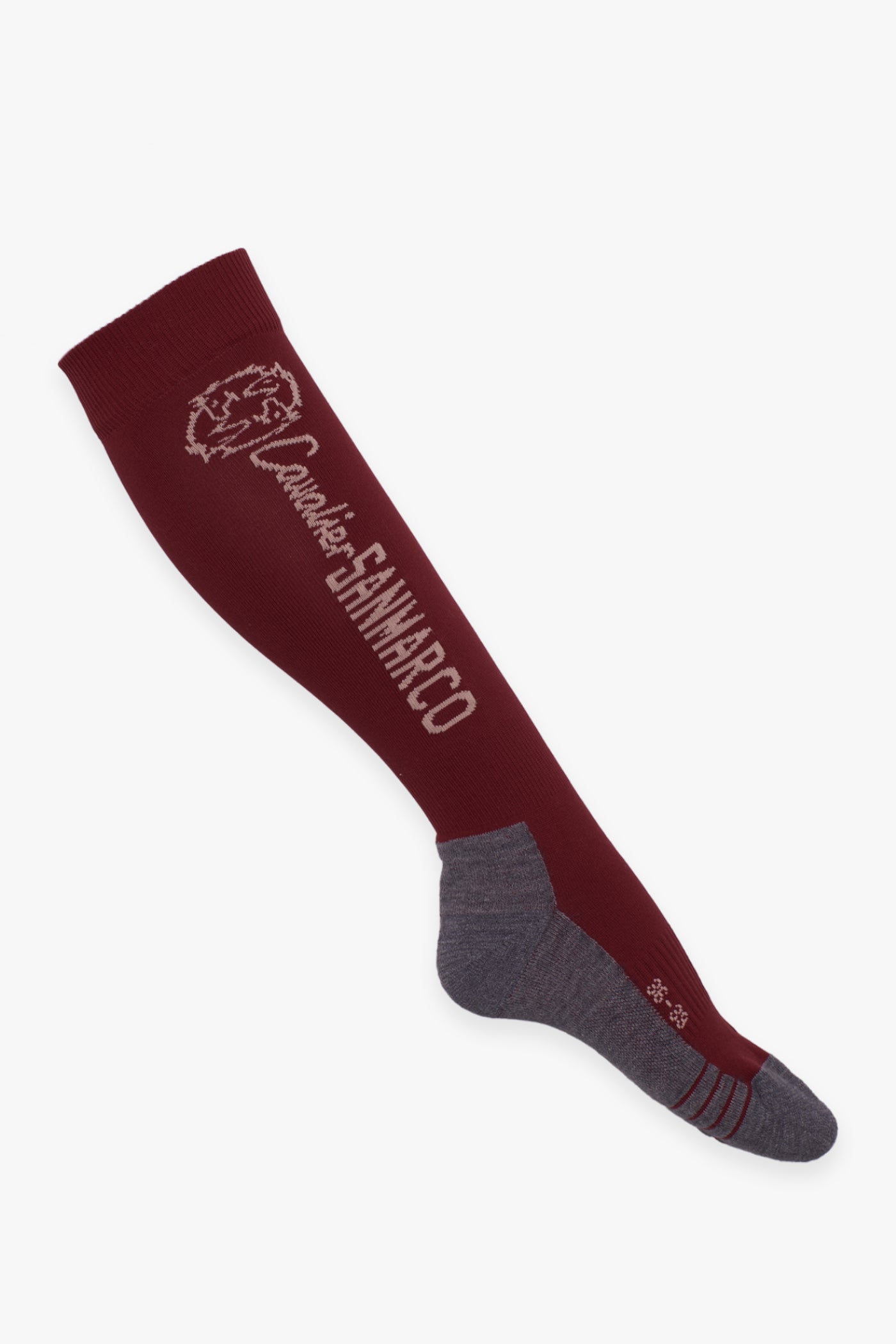 TORINO THERMAL RIDING SOCKS FOR WINTER BORDEAUX