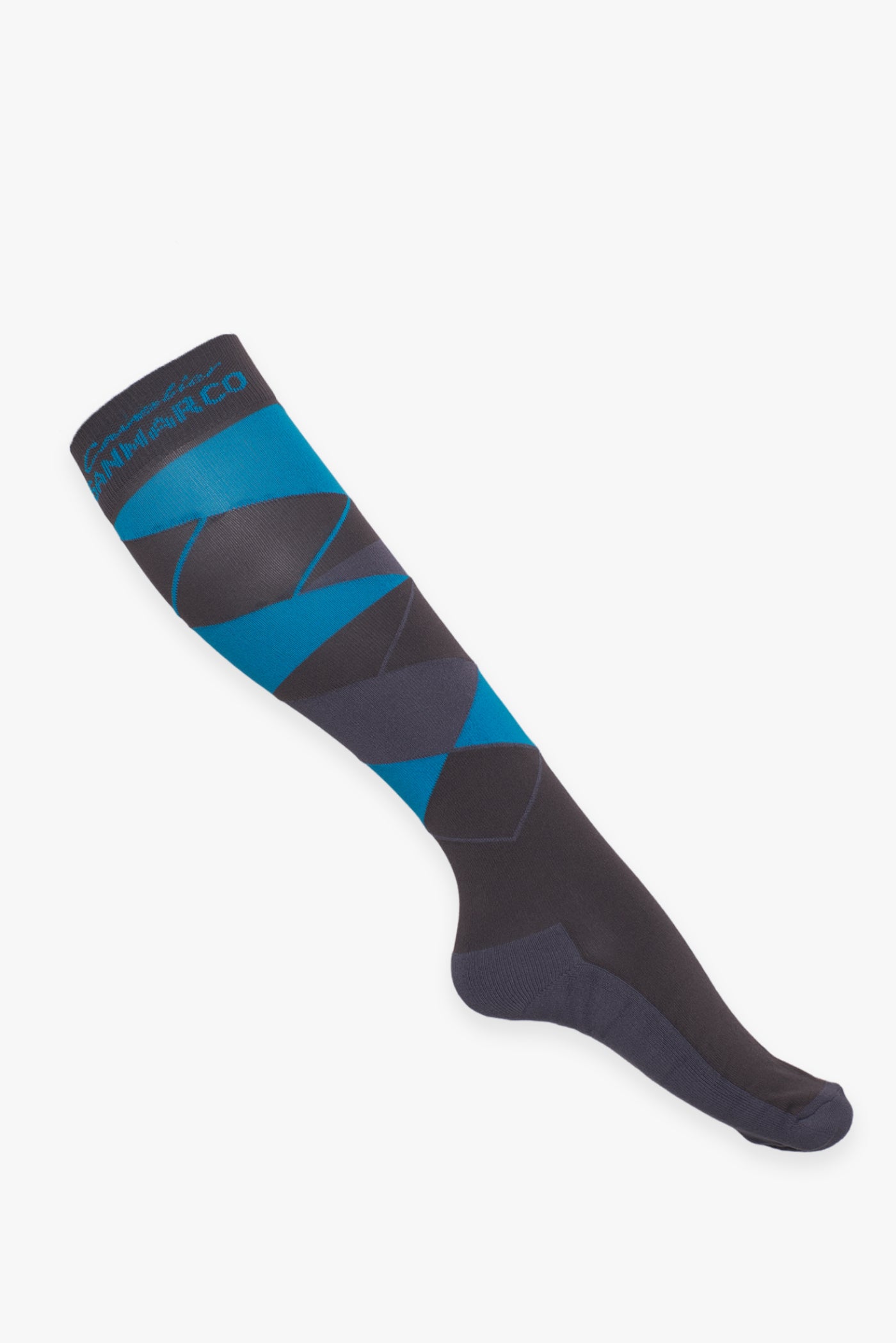 GEO ALL SEASONS RIDING SOCKS GRAY/TURQUOISE