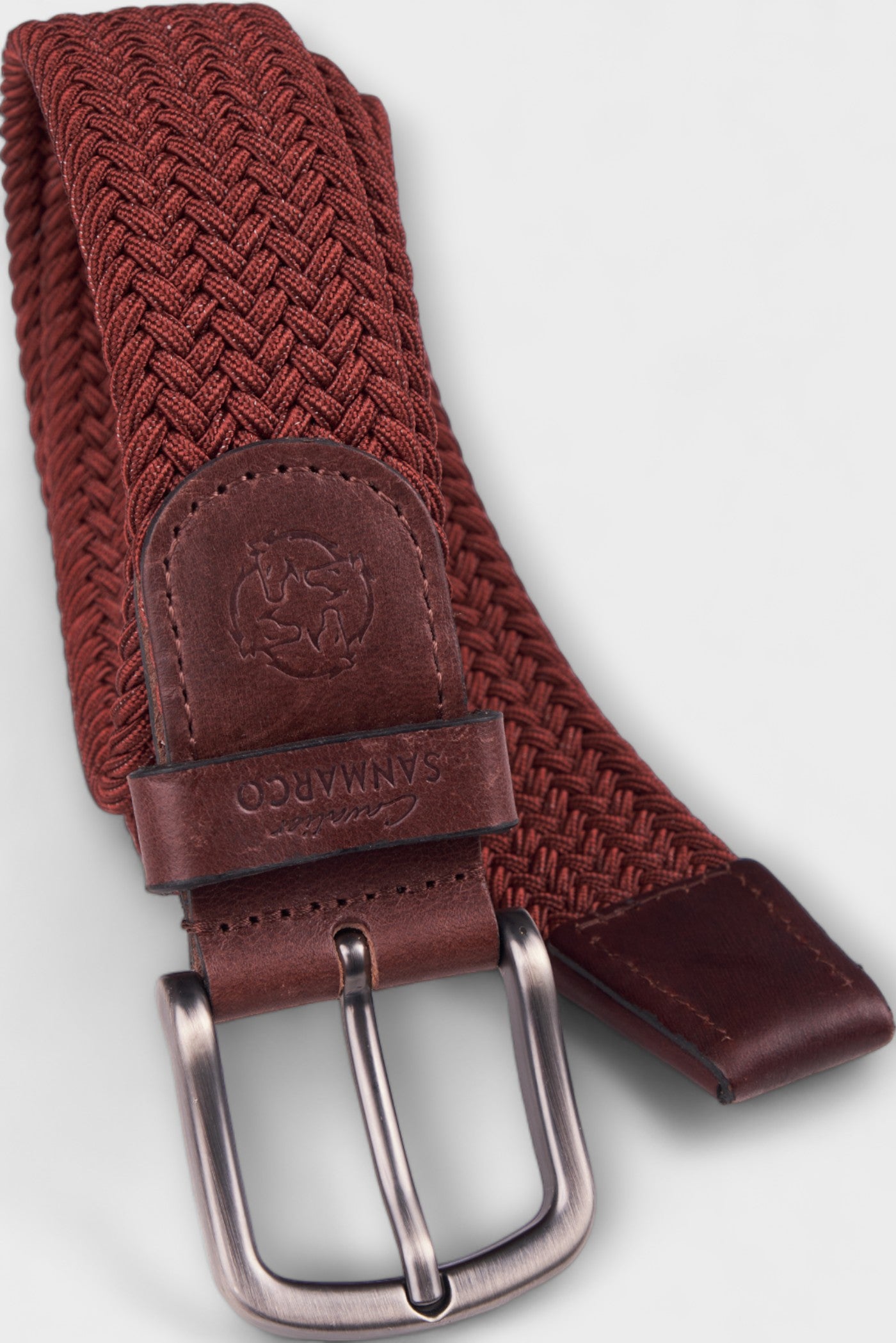 BELTS ACCESSORIES BORDEAUX BRAIDED