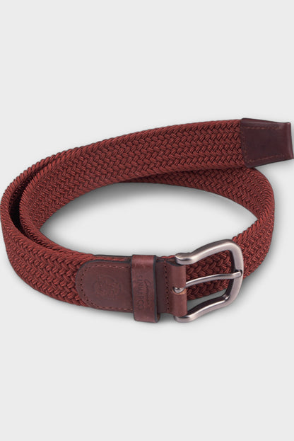 BELTS ACCESSORIES BORDEAUX BRAIDED