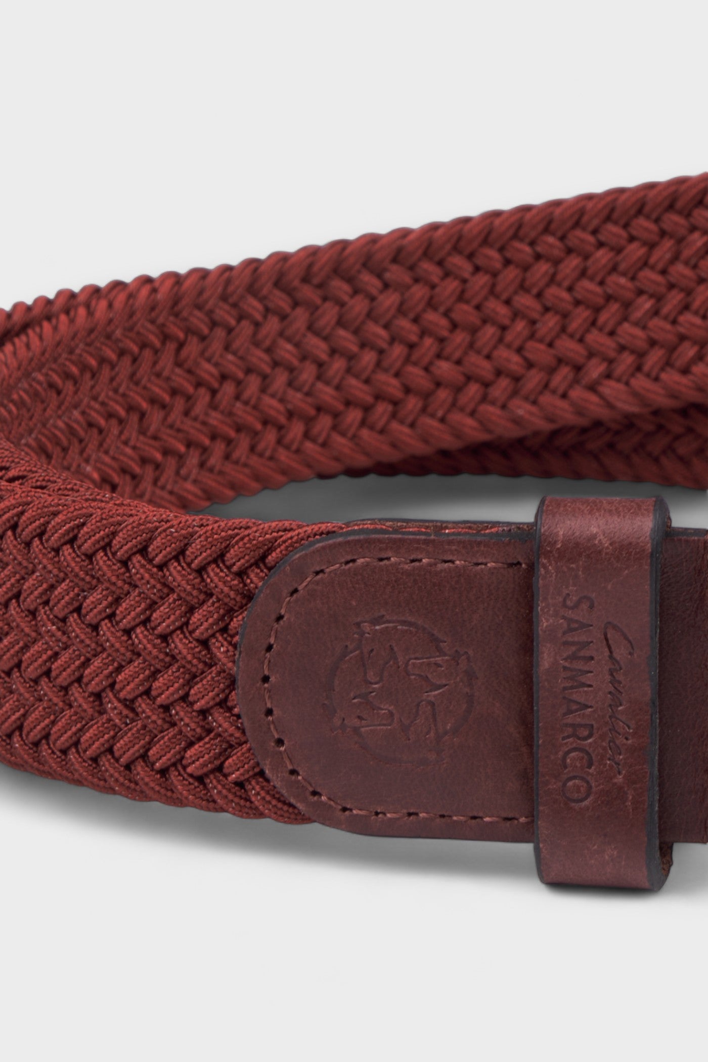 BELTS ACCESSORIES BORDEAUX BRAIDED