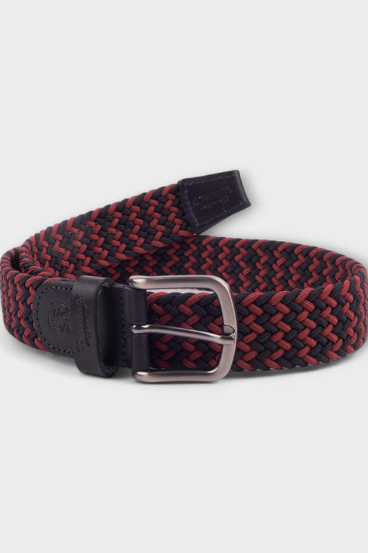 BELTS ACCESSORIES BORDEAUX BRAIDED