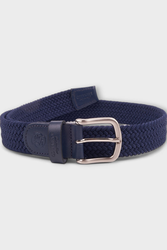 BELTS ACCESSORIES NAVY BRAIDED