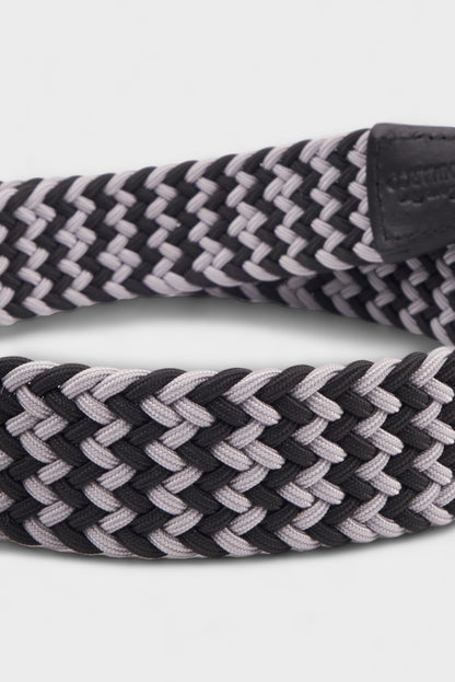 BELTS ACCESSORIES GRAY BRAIDED