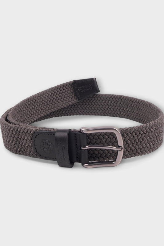 BELTS ACCESSORIES DARK GRAY BRAIDED