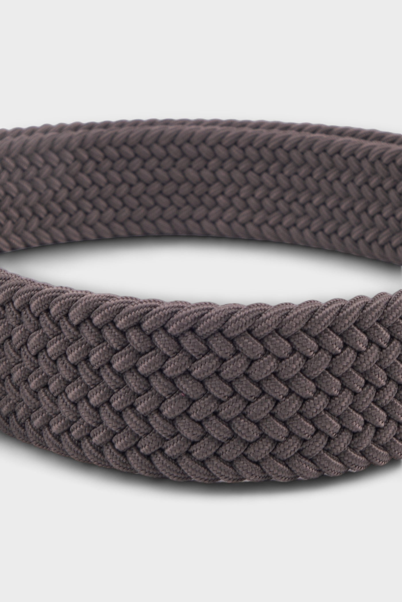 BELTS ACCESSORIES DARK GRAY BRAIDED