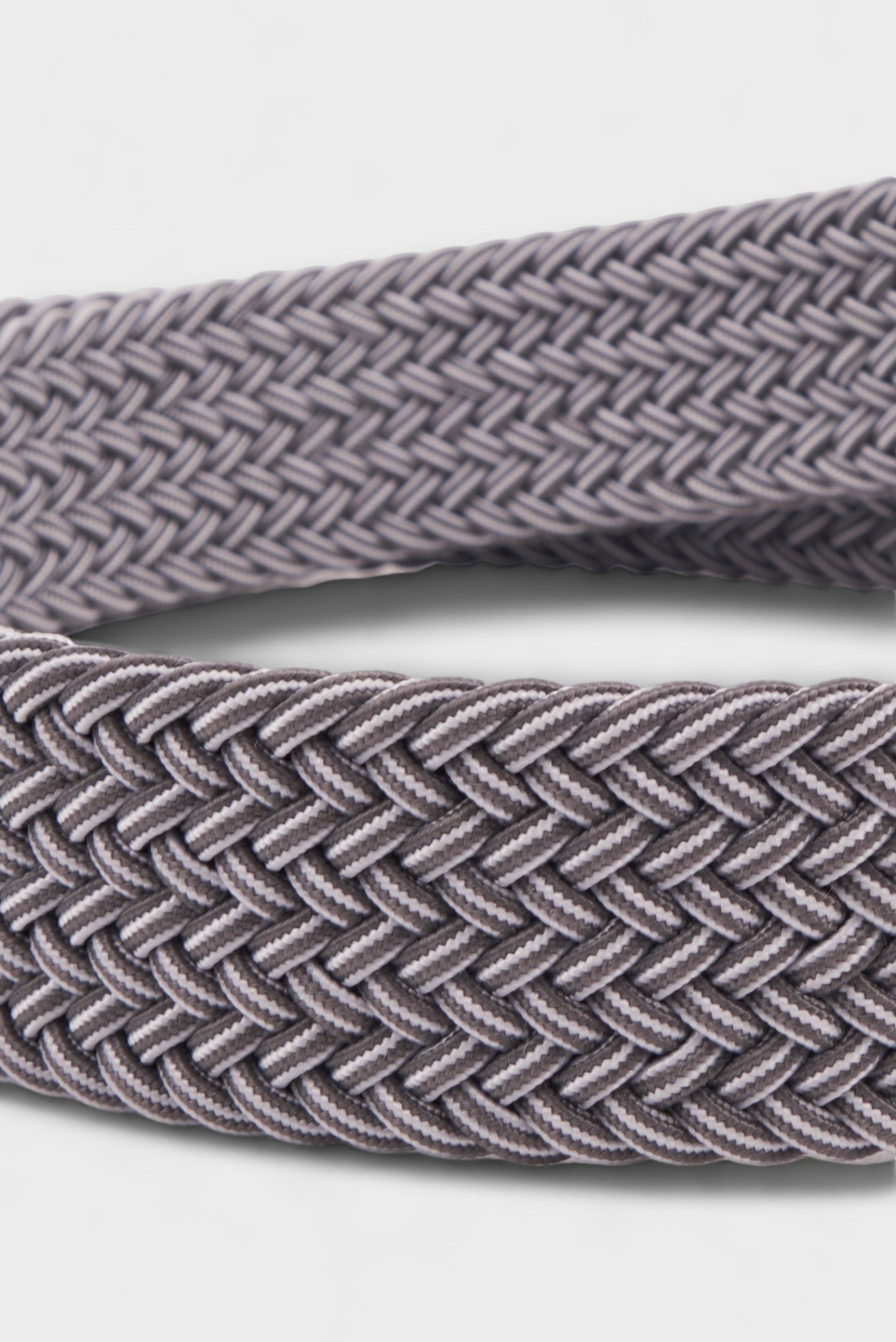 BELTS ACCESSORIES MELANGE GRAY BRAIDED