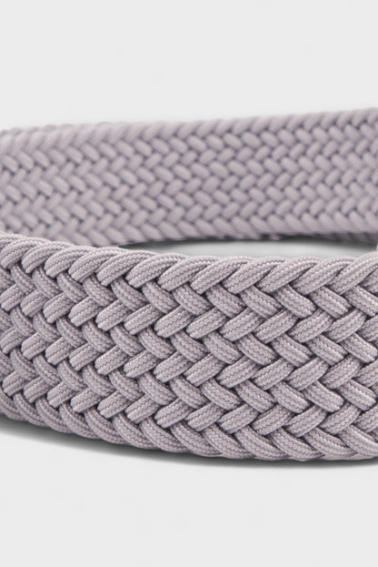 BELTS ACCESSORIES LIGHT GRAY BRAIDED