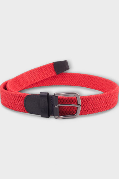 BELTS ACCESSORIES RED BRAIDED