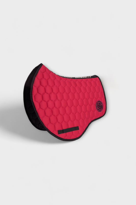 PARIS-P PONY SADDLE PAD HONEYCOMB FUCHSIA SATIN