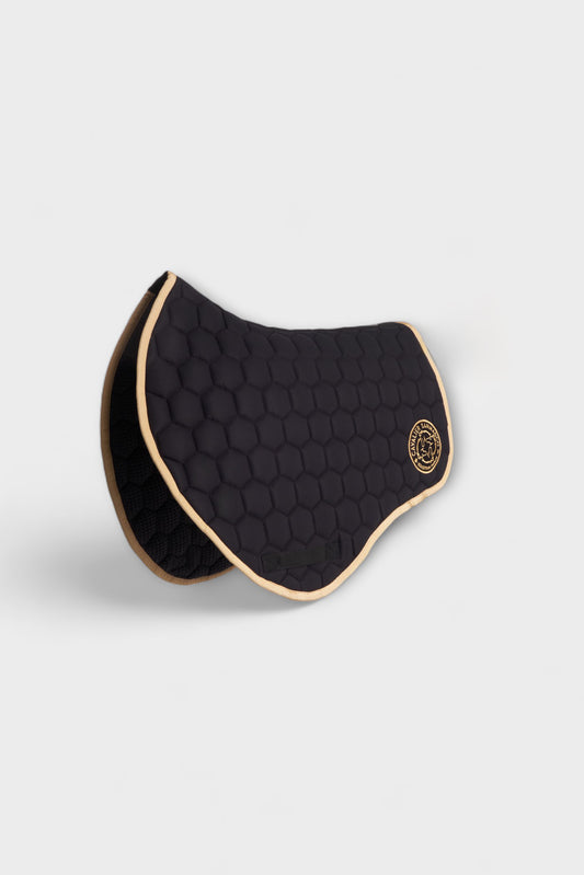 PARIS-P PONY SADDLE PAD HONEYCOMB BLACK SATIN