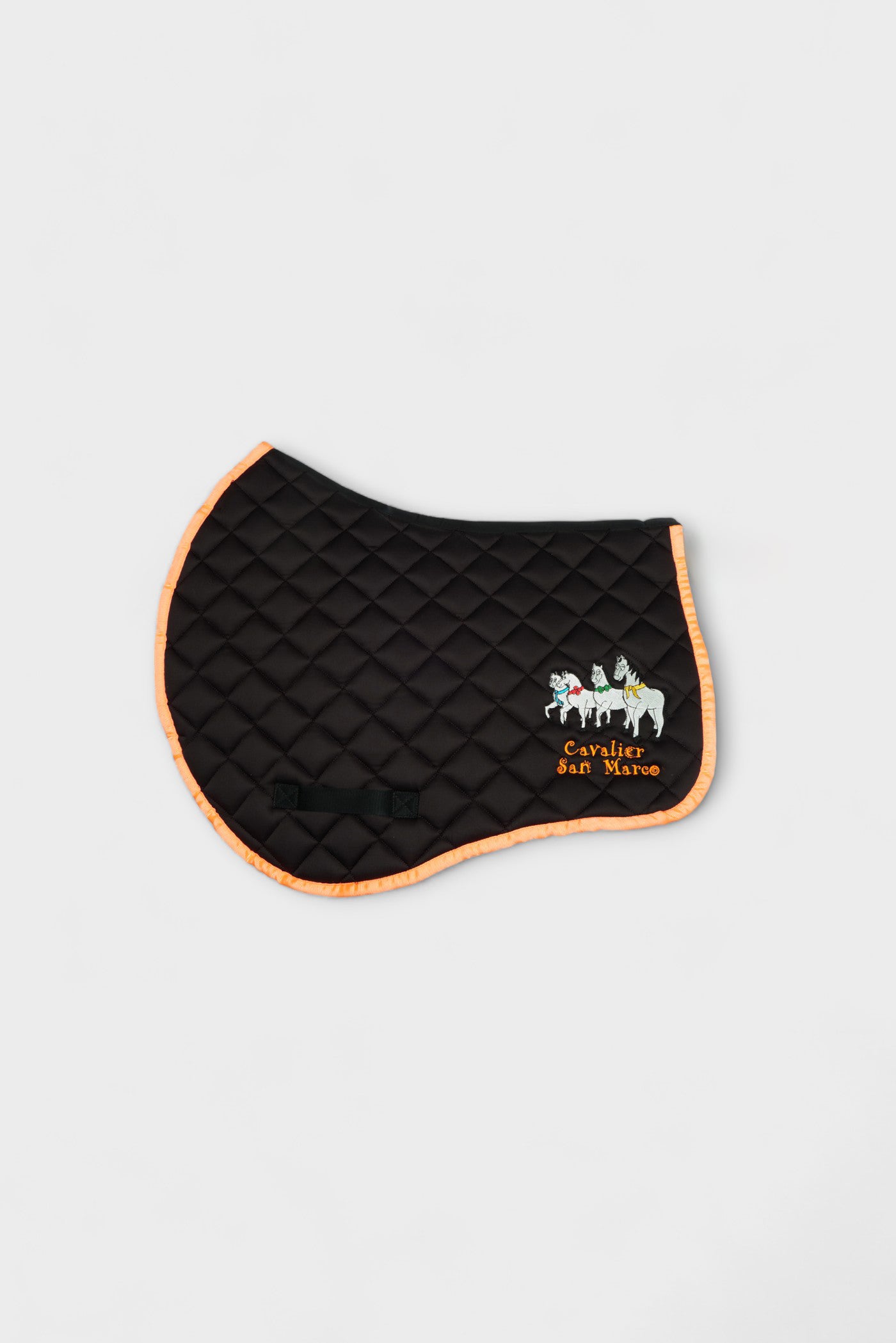 LONDON-P PONY SADDLE PAD DIAMOND BLACK SATIN