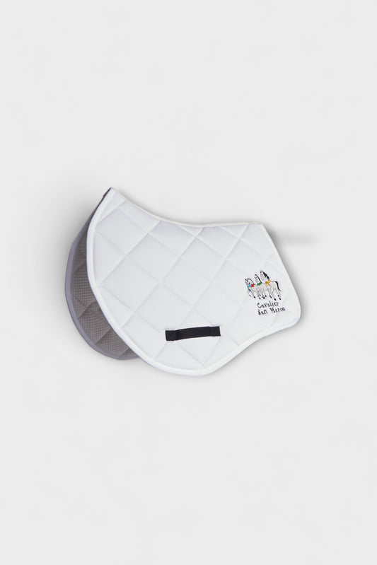 LONDON-P PONY SADDLE PAD DIAMOND WHITE TWILL