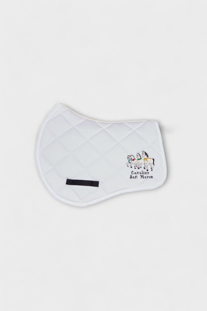 LONDON-P PONY SADDLE PAD DIAMOND WHITE TWILL
