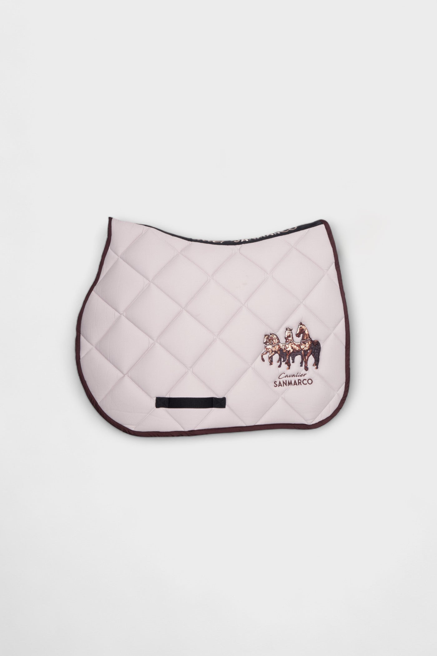 LONDON-H HERITAGE DIAMOND SADDLE PAD  BEIGE TWILL