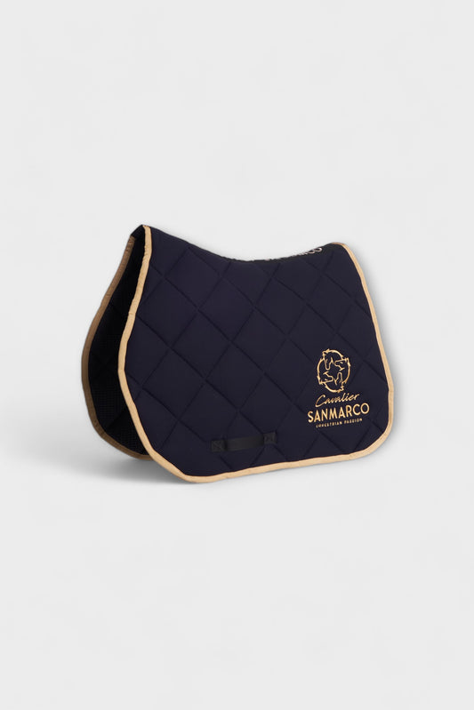 LONDON SADDLE PAD DIAMOND NAVY TWILL