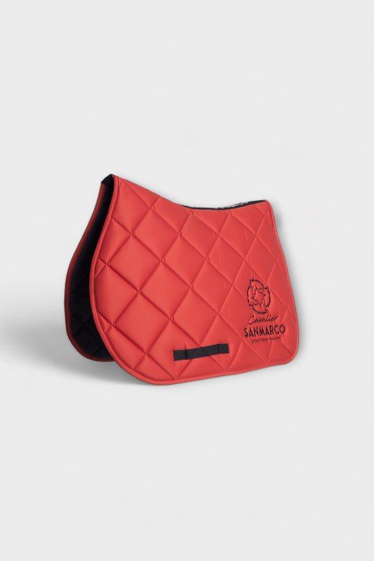 LONDON SADDLE PAD DIAMOND DARK ORANGE TWILL