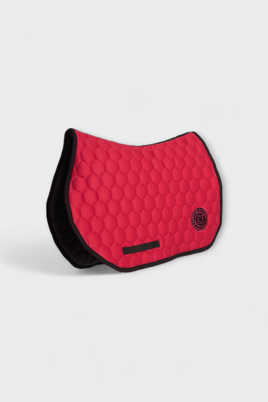 PARIS SADDLE PAD HONEYCOMB FUCHSIA SATIN