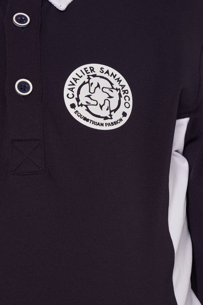 COMPETITION POLO S/S RIDER NAVY PIQUET