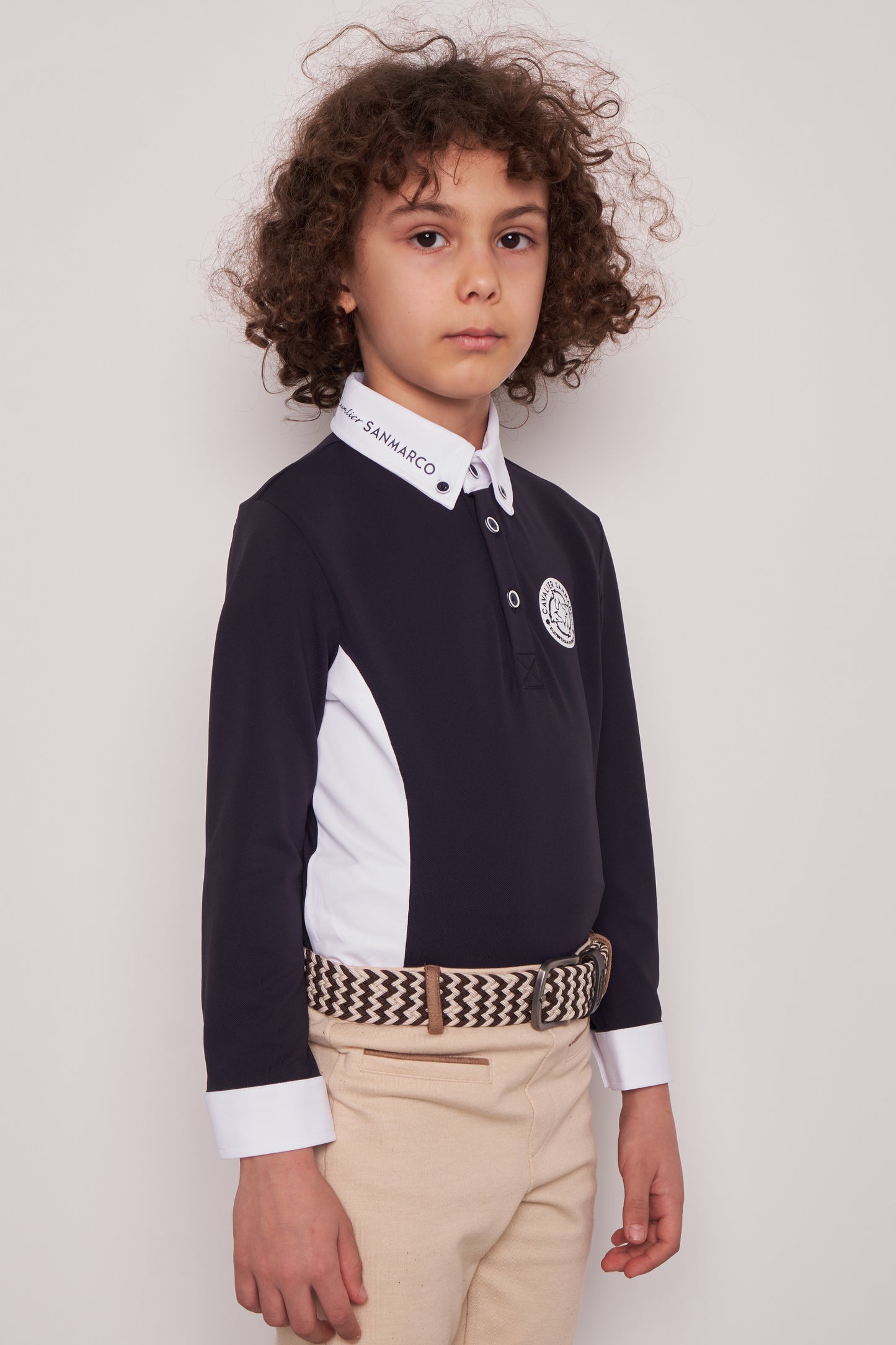 COMPETITION POLO S/S RIDER NAVY PIQUET