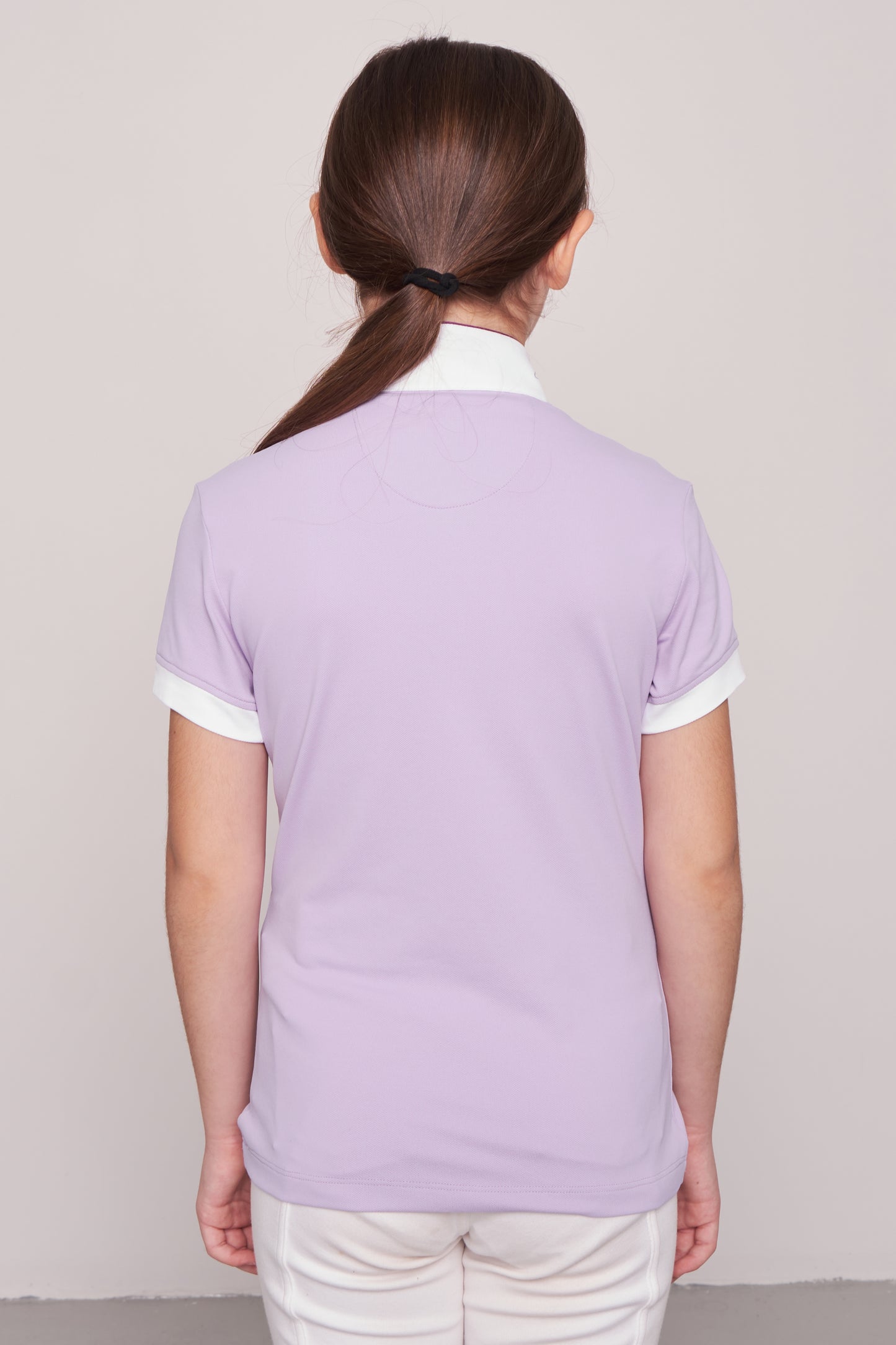 COMPETITION POLO S/S RIDER LILAC PIQUET