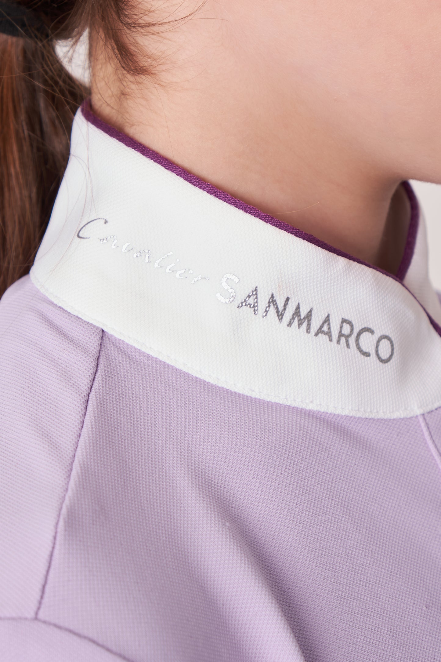 COMPETITION POLO S/S RIDER LILAC PIQUET