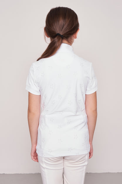 COMPETITION POLO S/S RIDER WHITE STARS PIQUET
