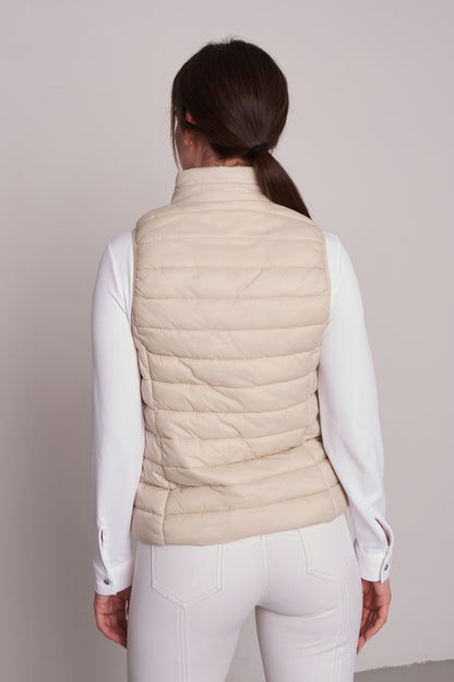 PUFFER VESTS RIDER CREAM NYLON